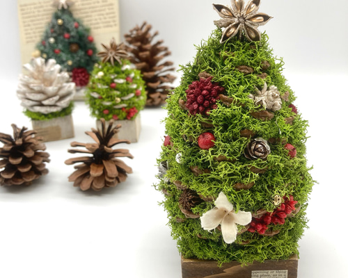 ふわふわ可愛い♡松ぼっくり♡クリスマスマスツリー 大 タペストリー