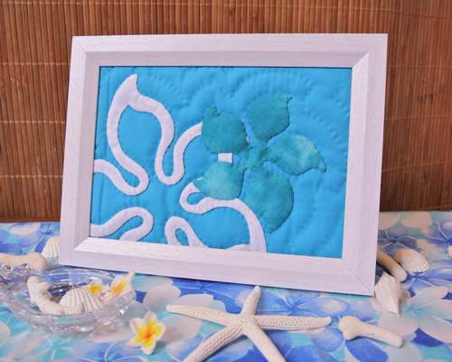 ハワイアンキルト  額縁　3点セット 1_1d1ec448dbce965761efe85b1241