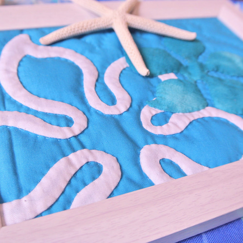 ハワイアンキルト ☆ フレームキルト ☆ プルメリア 額飾り その他