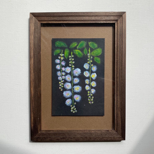 原画 1点もの サガリバナ 茶額 絵画 ミオ 通販 12720171｜Creema