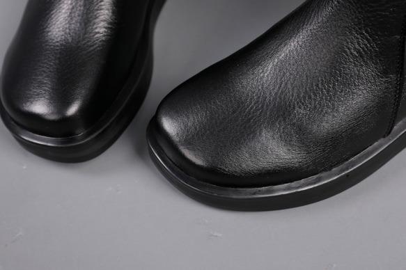 ♥ 新款秋冬手工 ♥ 女式真皮鞋短靴 22.5cm-25cm #439-2 第9張的照片