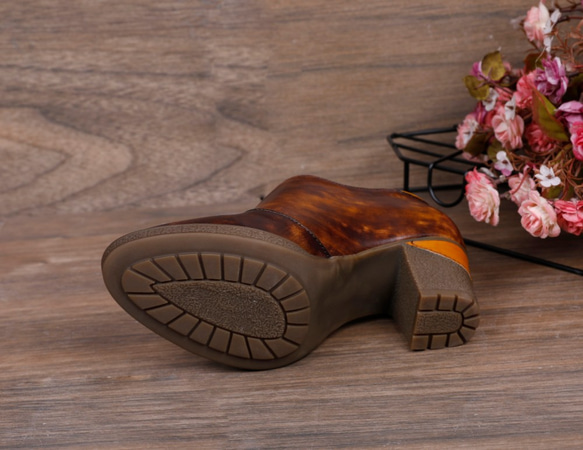 ★夏季手工製作的新作品★牛皮鞋涼鞋女士高跟鞋22cm-25cm＃252 第9張的照片