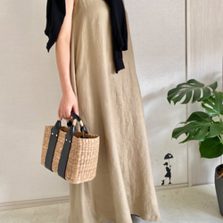 リネンノースリーブワンピース(ベージュ) ワンピース R i r isu 通販  