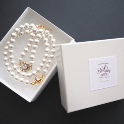 “婚禮·畢業典禮·入場儀式”“珠寶珍珠項鍊和手鍊套裝 第4張的照片