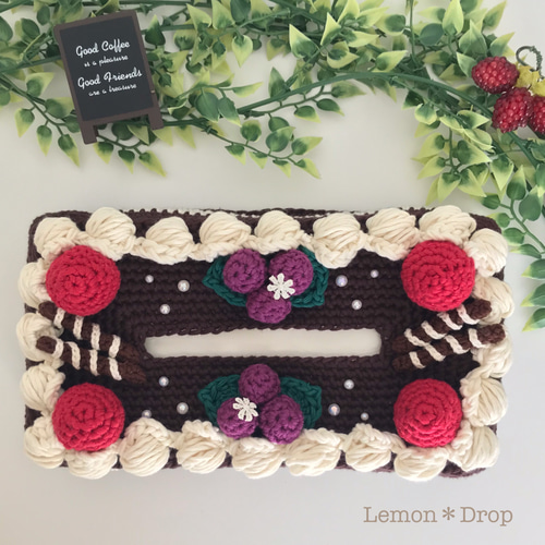 ティッシュボックスカバー チョコレートケーキ ティッシュケース ティッシュボックスカバー チョコレートケーキ ティッシュケース