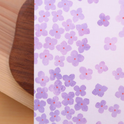 【残り1冊！】淡紫色の紫陽花の御朱印帳 4枚目の画像