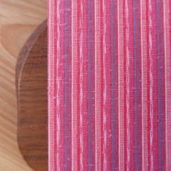 遠州綿紬の御朱印帳 ピンクストライプ 4枚目の画像