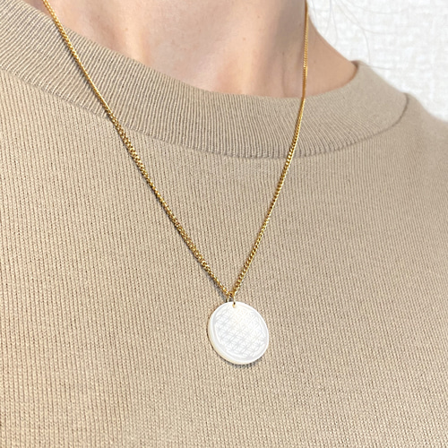 白蝶貝 フラワーオブライフ ネックレス 【公式通販】