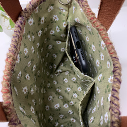 麻紐と毛糸のトートバッグ 4枚目の画像