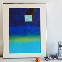 戦場に在る静寂の時 / モダン画 キャンバス 145×112㎝ F80号 原画限り