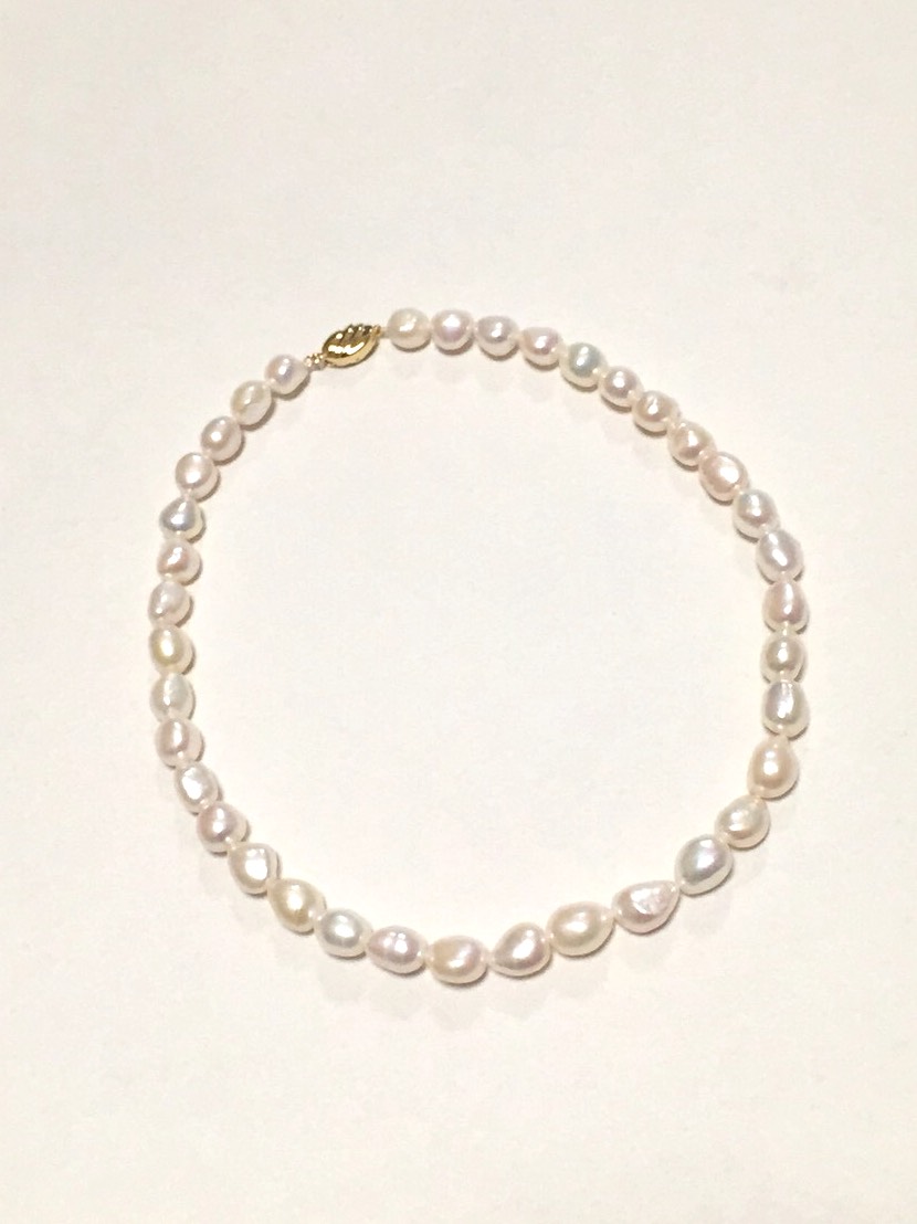 SV925バロック淡水パールネックレス40㎝