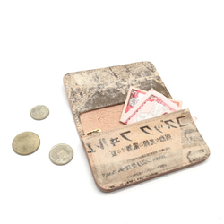【1936sヌメ革ミニ財布】ビンテージ 広告柄ミニ財布 2枚目の画像
