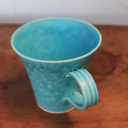 咖啡杯（大），土耳其藍色yc-045 第3張的照片