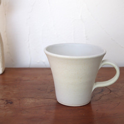 コーヒーカップ（中）白マット　yc-016 1枚目の画像
