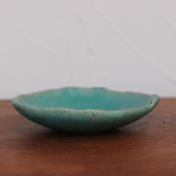 トルコブルーの小皿(10.5cm)　ysr3-016 2枚目の画像