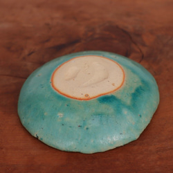 トルコブルーの小皿(10.5cm)　ysr3-016 3枚目の画像