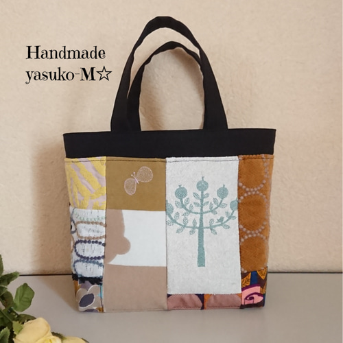 M☆ミナペルホネンのトートバッグ ♡愛しのパッチワーク-79 トート 