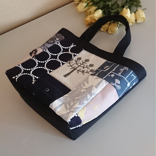 M☆ミナペルホネンのトートバッグ ♡愛しのパッチワーク-122 M☆ミナペルホネンのトートバッグ ♡愛しのパッチワーク-122