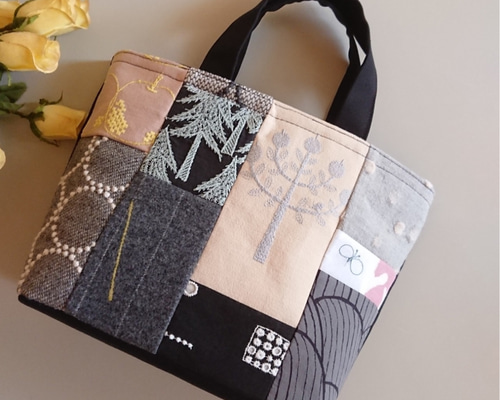 M☆ミナペルホネンのトートバッグ ♡愛しのパッチワーク-127 トート