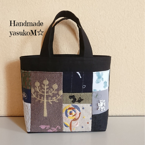 M☆ミナペルホネンのトートバッグ ♡愛しのパッチワーク-128 トート