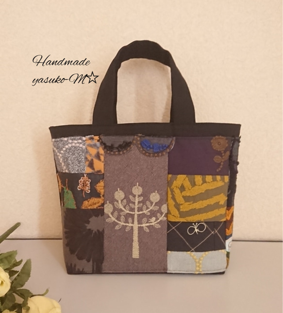 M☆ミナペルホネン＊トートバッグ ♡愛しのパッチワーク-59 トート