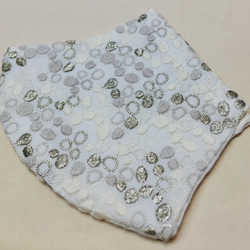 立体マスク　コットン総刺繍レース　amatsubu 綿ローンシルクソフト 3枚目の画像