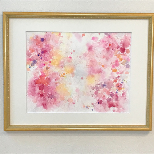 ○Beautiful feeling 絵画原画 ひと休み 足をとめてちょっとひと休みしてみたら いつもとは