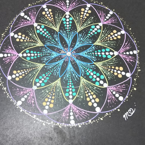 大天使ラジエルの点描曼荼羅 その他アート Prism rose 通販