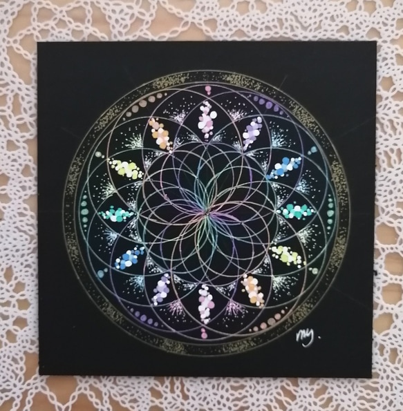 点描曼荼羅アート（放たれる光） その他アート Prism rose 通販