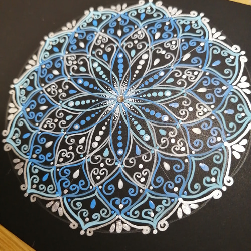 曼陀羅アート 曼荼羅アート「煌き」｜Mandala art “Sparkle” | 幸運を呼ぶ