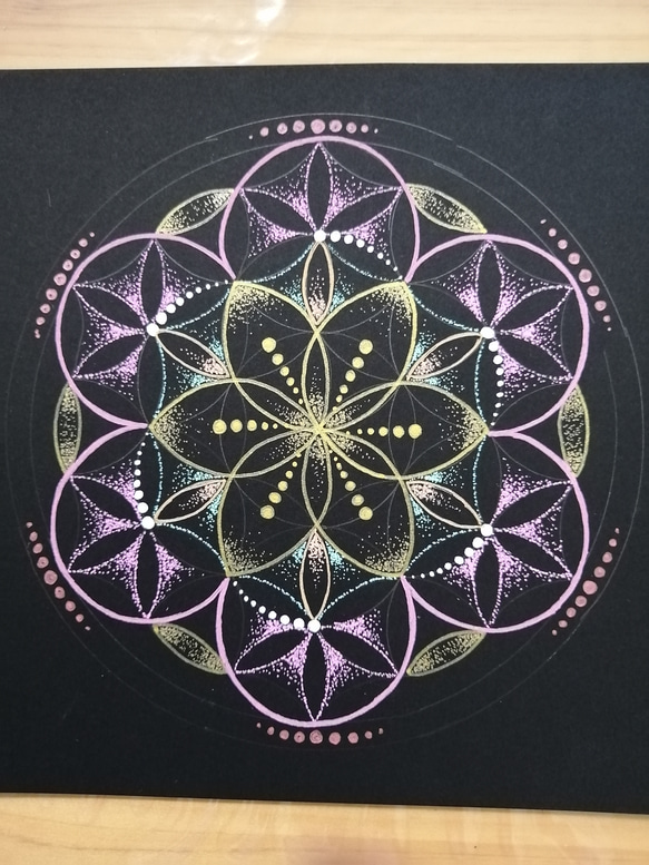 フラワーオブライフ（愛のヒカリ） 絵画 Prism rose 通販 9931379