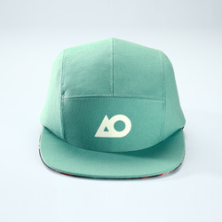 AO 5 ✭Minty✭ Handmade 5 Panel Hat／Limited／Mintgreen Camp Cap 2枚目の画像