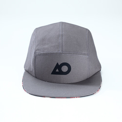 AO 5✭ Gray ✭ Handmade 5 Panel Hat／Limited／グレー Camp Cap 2枚目の画像
