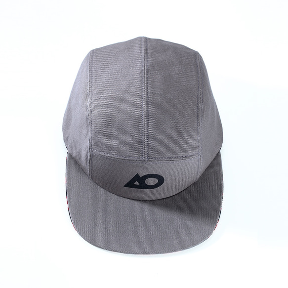 AO 5✭ Gray ✭ Handmade 5 Panel Hat／Limited／グレー Camp Cap 3枚目の画像