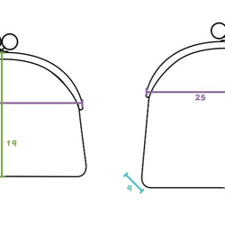 Wahr_colorインクフラワーウッドビーズカーブドマウスゴールドバッグサイドバックパックショルダーバッグキャリーバッグバック 6枚目の画像