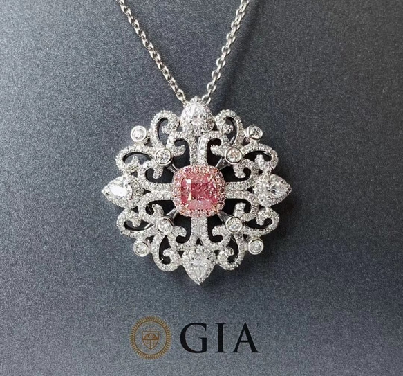 K18WG ピンクダイヤモンド0.04ct ネックレス　トップ 鑑定書付き 楽天市場】MIKIMOTOミキモト K18WG 0.73ctダイヤモンド/ピンク