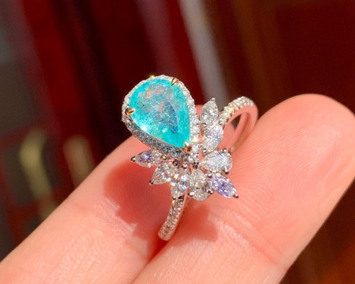 パライバトルマリン 0.078 K18 リング 0_4bac7b316f5479d8f0742eed844a