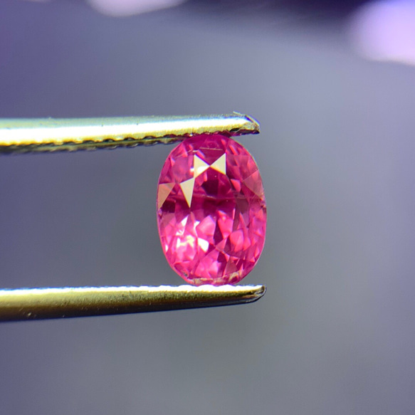 鑑定書付き　天然パパラチャサファイア　1.15ct 1枚目の画像