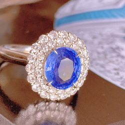 鑑定書付き　天然矢車草の青2.52ct K18 高品質　ダイヤモンド 3枚目の画像