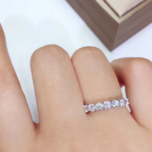 オーダーメイド 本物保証 リング 合計0.7ct k18 ゴールド