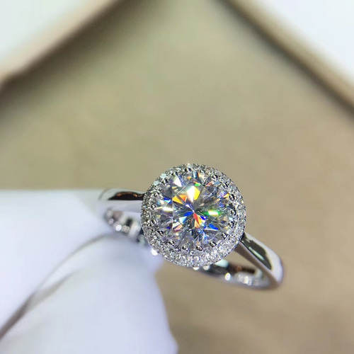 オーダーメイド 鑑別書付き リング k18 ゴールド 1.5ct モアサナイト