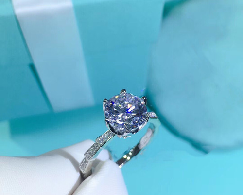 オーダーメイド 鑑別書付き リング k18 ゴールド 1ct モアサナイト 高