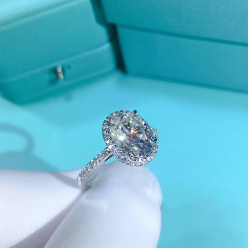 オーダーメイド 鑑別書付き リング k18 ゴールド 3ct モアサナイト 高