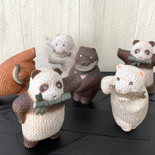 くまのブックエンド(ツキノワグマ) その他インテリア雑貨 morimoccou