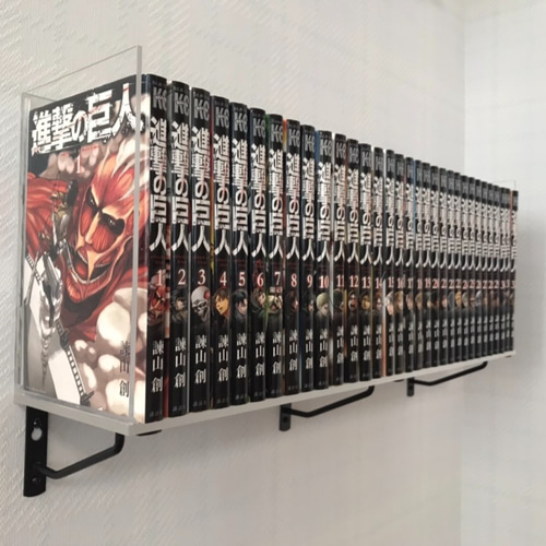 【第1位獲得！】 コミックを綺麗に収納‼ アクリル・コミックシェルフ 壁掛け その他