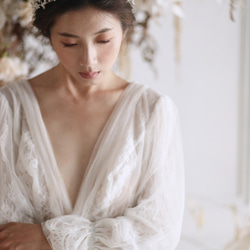 Snow Angel Bridal Hairpieces限量新娘髮圈頭飾 新娘髮飾QS962 第7張的照片