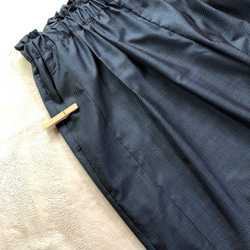 アンティーク大島紬のパッチワークワイドパンツ　ご希望の着丈で　おうちリラックス　着物リメイクパンツ 4枚目の画像
