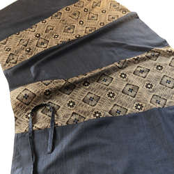 アンティーク大島紬の巻きスカート　リバーシブル　龍郷　着物リメイク 9枚目の画像