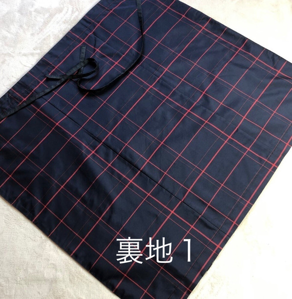 【一周年記念セール】　大島紬の巻きスカート　受注制作　パッチワーク　最後の一枚です　着物リメイクスカート42 8枚目の画像