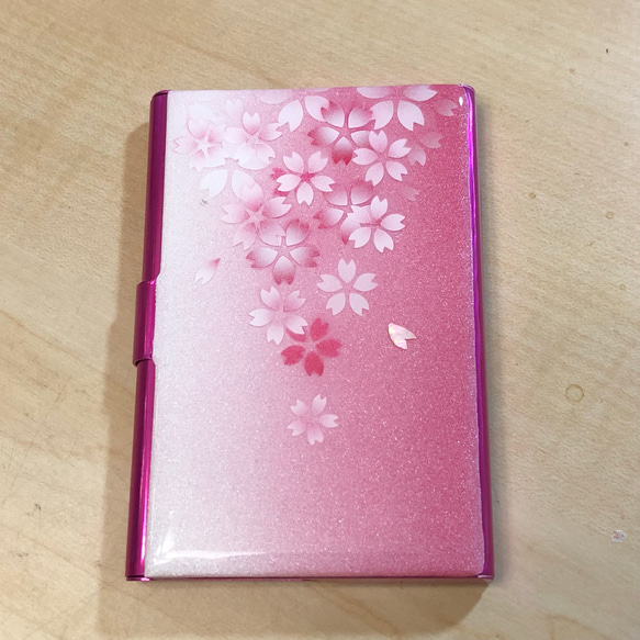 【受注製作品】名刺入れ【桜花】 2枚目の画像